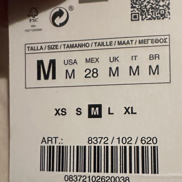 Zara Ruffled print Dress - Picture 7 of 7